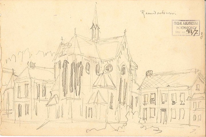 Tekening kerk Raamsdonkveer