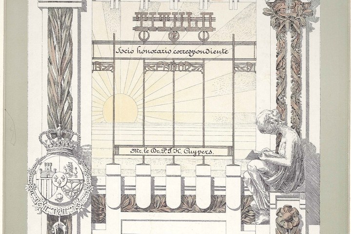 Titilo Socis Honoraris Correspondiente Mr. le Dr. P.J.H. Cuypers