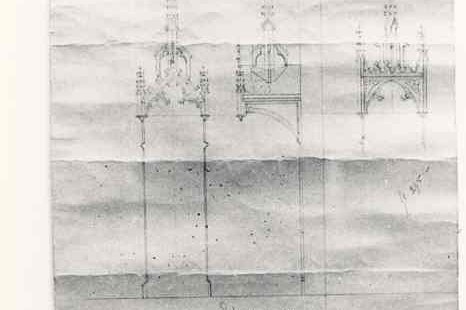 Ontwerp van een baldakijn voor de R.K. Parochie H. Elisabeth Rotterdam