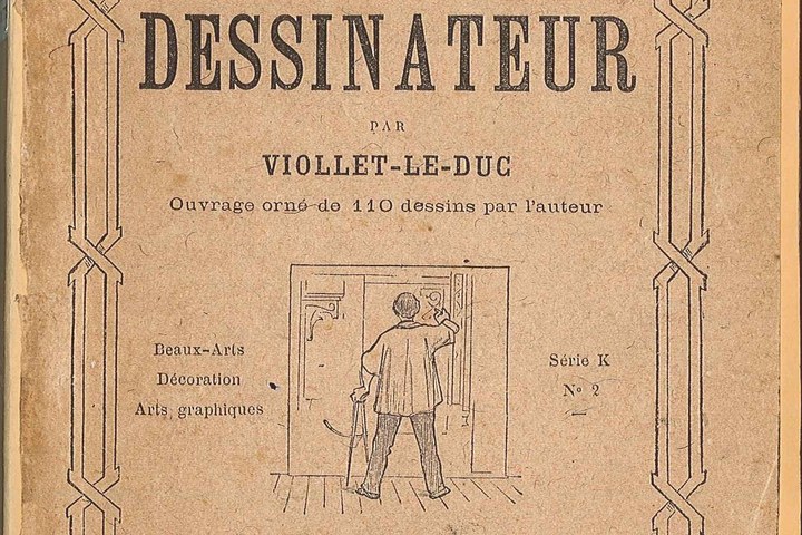 Boek door E. Viollet-le-Duc met de titel 'Comment on devient un dessinateur'