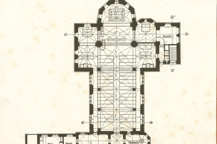 Een overdruk van het ontwerp van een R.K. Kerk te Davos