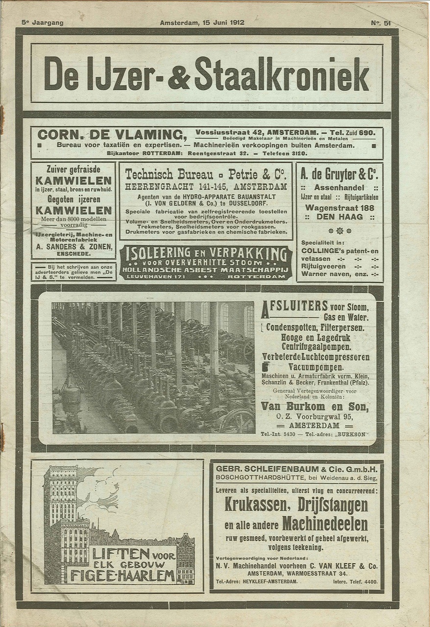 Tijdschrift De IJzer en Staalkroniek van 15 juni 1912