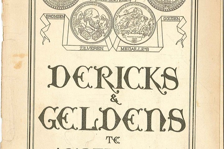 Catalogus van bouwmaterialen van de firma Dericks & Geldens te Druten.