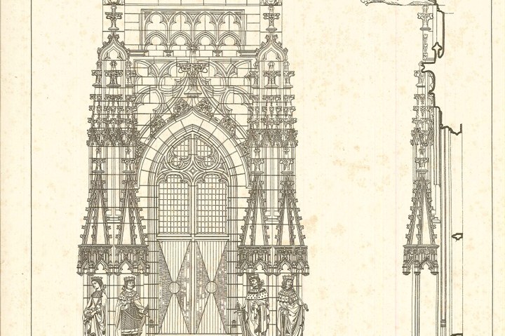 Ontwerptekening Travée Stadhuis Middelburg