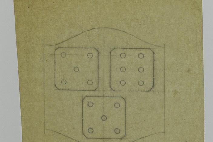 Ontwerp voor drie dobbelstenen