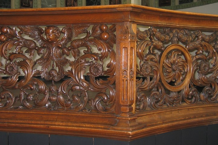 Balustrade in de Cuyperszaal.