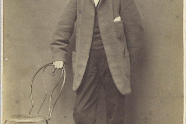 Portretfoto (carte de visite) van Jan Sassen