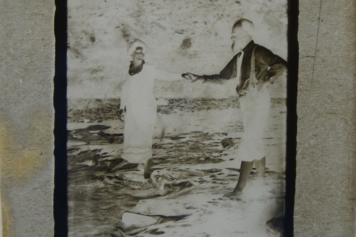 Familiefoto met Jos Cuypers en Delphine Cuypers-Povel