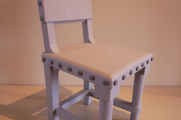 Gothic chair, grey