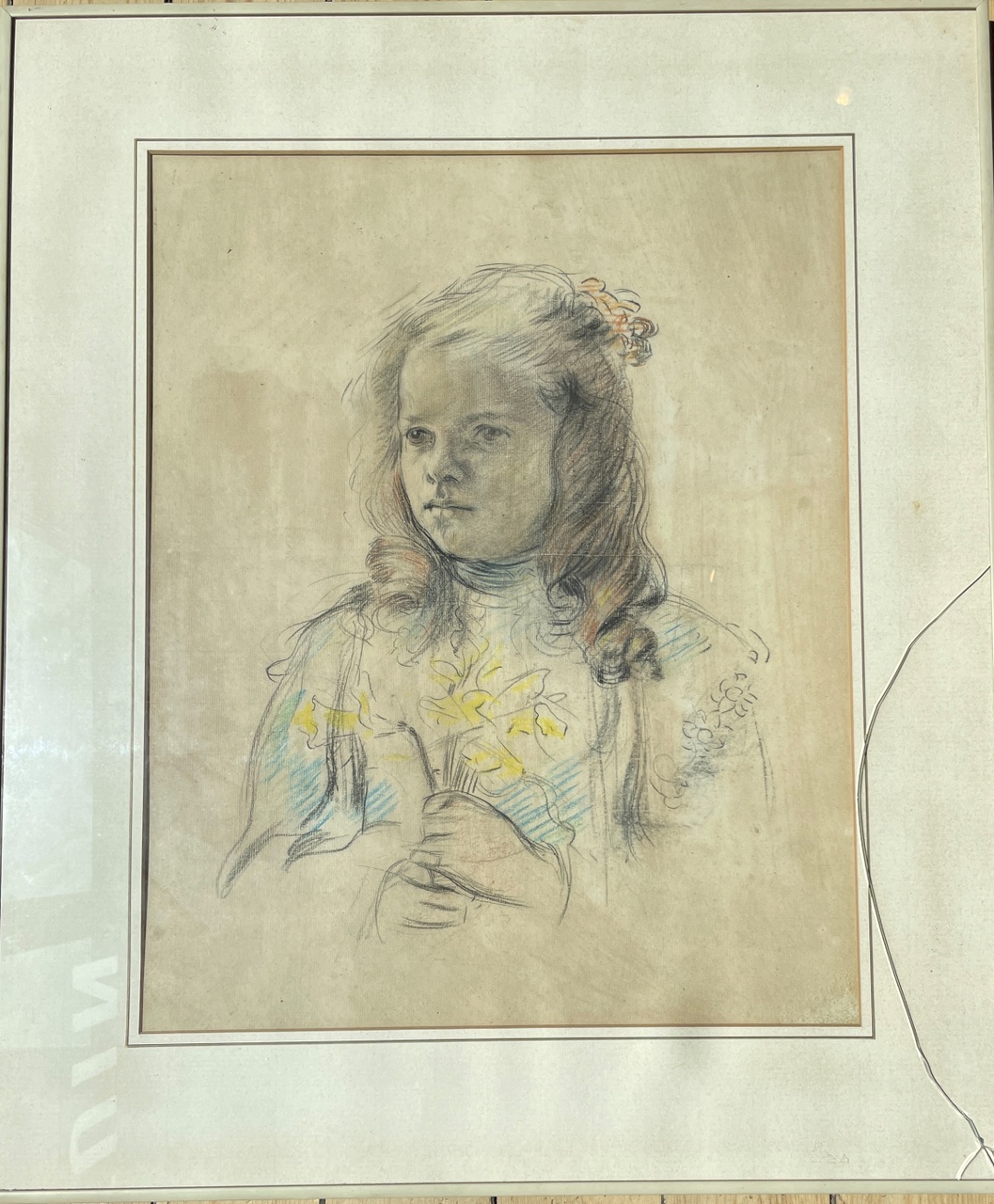 Portrettekening van Marguérite Cuypers, dochter van Joseph Cuypers en Delphine Cuypers-Povel