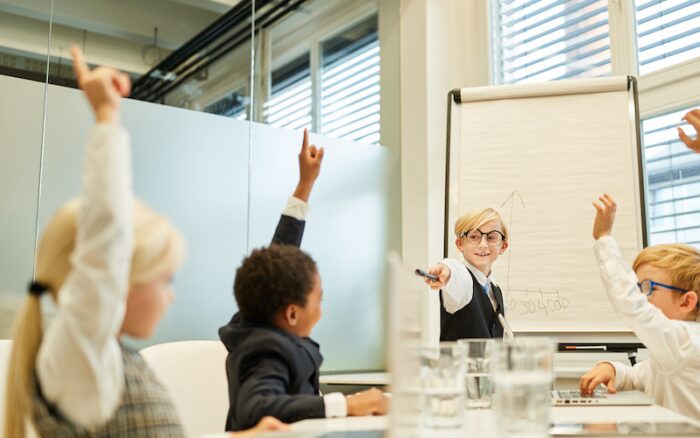 Foto van een kinderraad