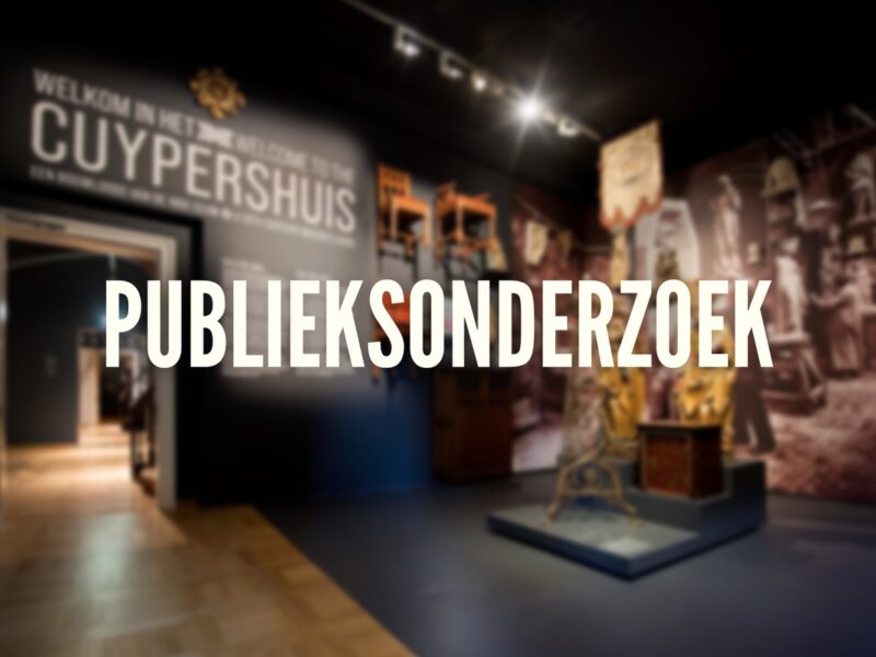 Foto van Cuypershuis met de tekst: "Publieksonderzoek"