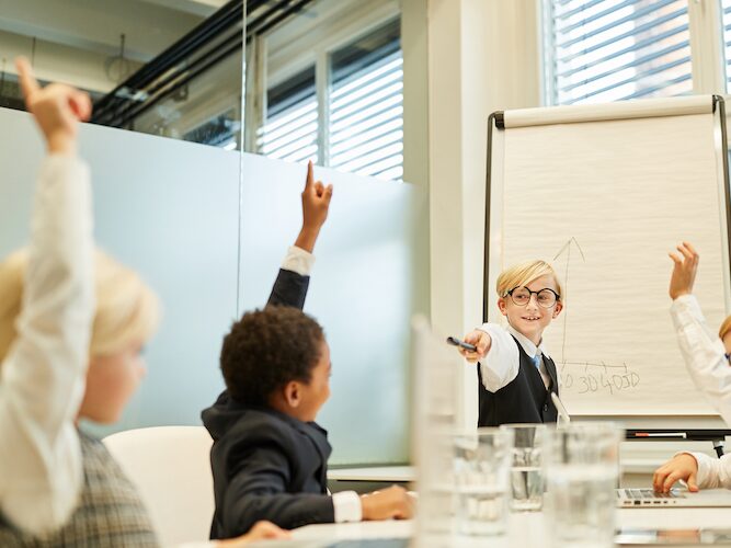 Foto van een kinderraad