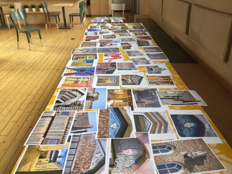 Foto van verschillende foto's die worden weergeven voor een fotowedstrijd